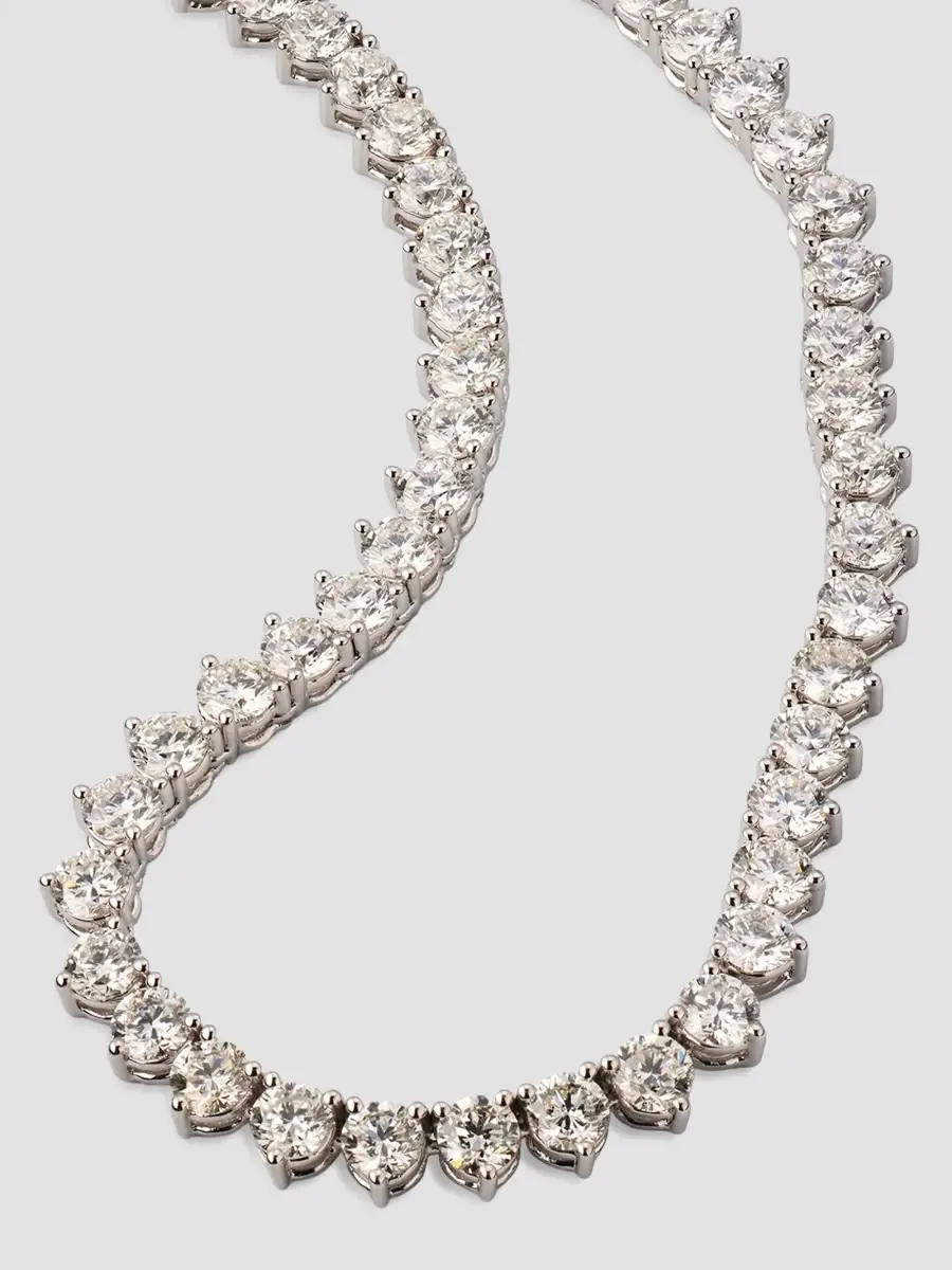 Diamonds at Saks Fifth Avenue Women's 18K White Gold & 18.46 TCW Diamond Tennis Necklace | Thumbnail 3 Diamonds at Saks Fifth Avenue Women's 18K White Gold & 18.46 TCW Diamond Tennis Necklace | Thumbnail 3