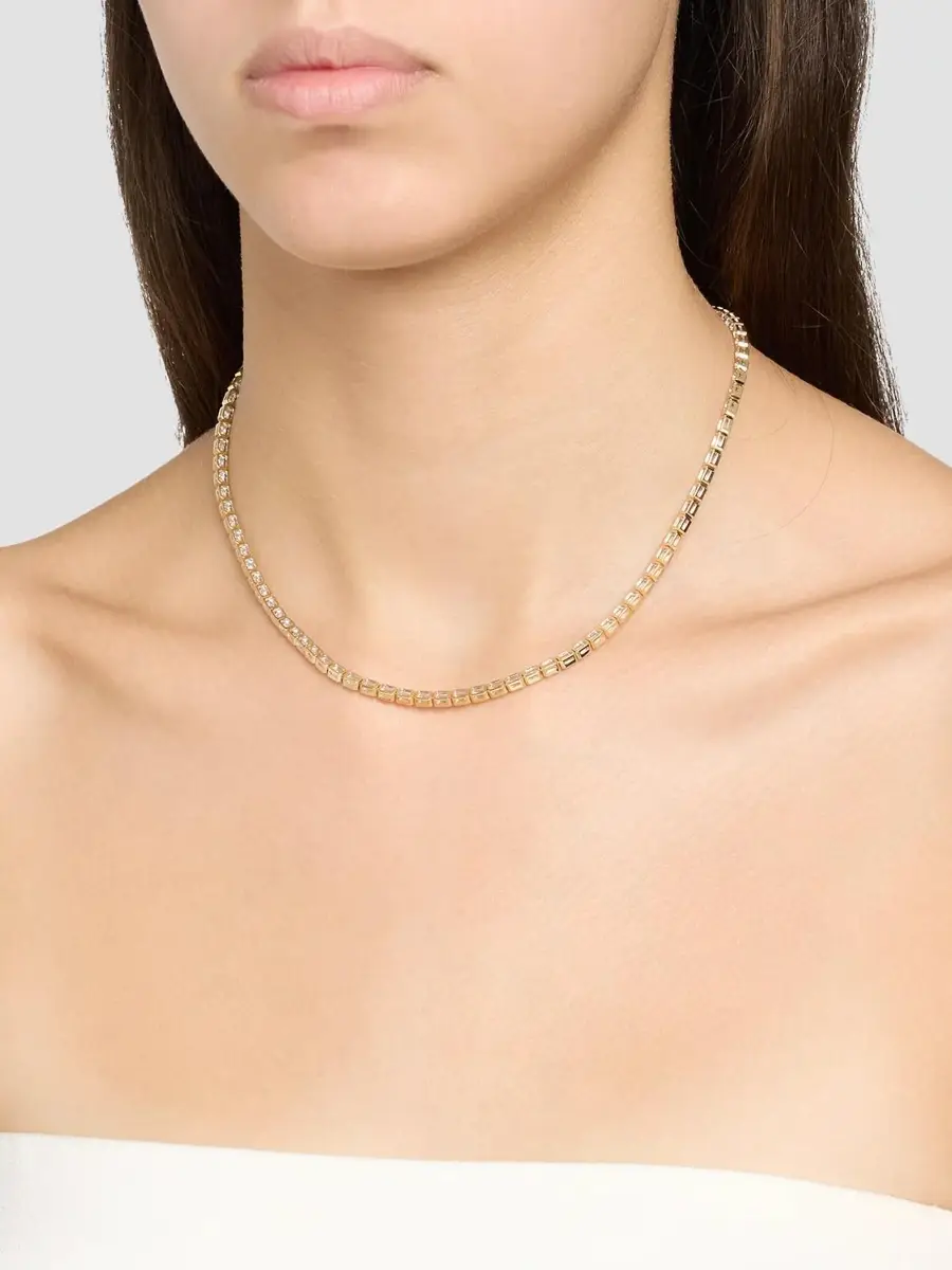 Diamonds at Saks Fifth Avenue Women's 18K Yellow Gold & 9.18 TCW Diamond Tennis Necklace | Thumbnail 2 Diamonds at Saks Fifth Avenue Women's 18K Yellow Gold & 9.18 TCW Diamond Tennis Necklace | Thumbnail 2
