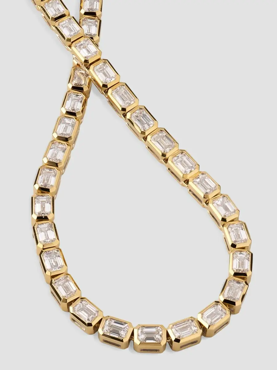 Diamonds at Saks Fifth Avenue Women's 18K Yellow Gold & 9.18 TCW Diamond Tennis Necklace | Thumbnail 3 Diamonds at Saks Fifth Avenue Women's 18K Yellow Gold & 9.18 TCW Diamond Tennis Necklace | Thumbnail 3