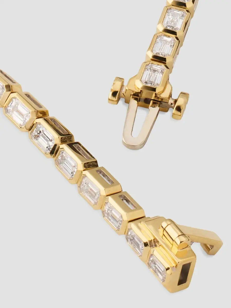 Diamonds at Saks Fifth Avenue Women's 18K Yellow Gold & 9.18 TCW Diamond Tennis Necklace | Thumbnail 4 Diamonds at Saks Fifth Avenue Women's 18K Yellow Gold & 9.18 TCW Diamond Tennis Necklace | Thumbnail 4