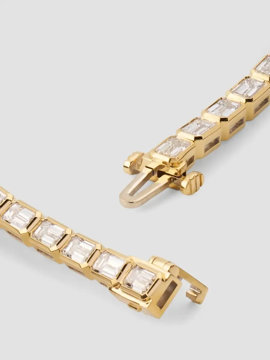 Diamonds at Saks Fifth Avenue Women's 18K Yellow Gold & 6.86 TCW Diamond Tennis Bracelet | Thumbnail 4 Diamonds at Saks Fifth Avenue Women's 18K Yellow Gold & 6.86 TCW Diamond Tennis Bracelet | Thumbnail 4