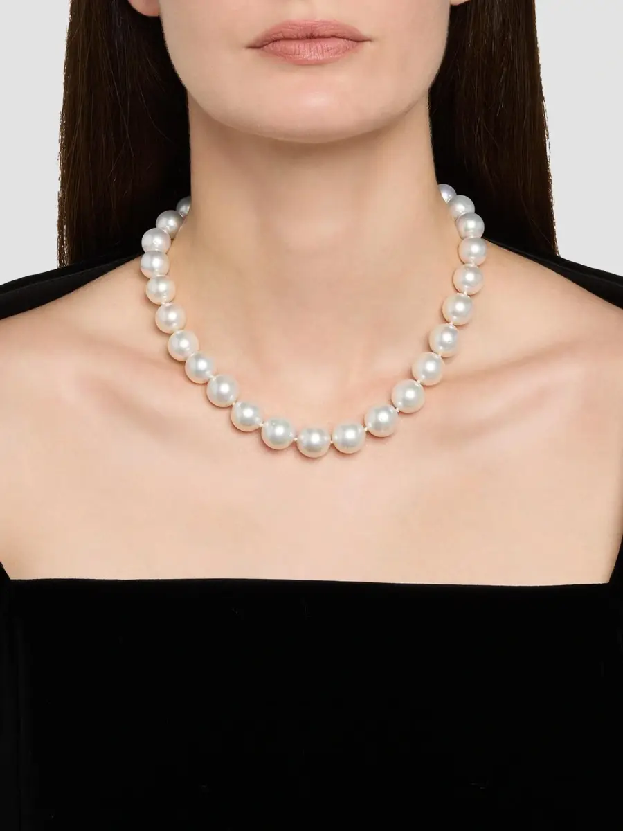 Belpearl Women's 18K Yellow Gold, South Sea Pearl & 0.20 TCW Diamond Necklace | Thumbnail 2 Belpearl Women's 18K Yellow Gold, South Sea Pearl & 0.20 TCW Diamond Necklace | Thumbnail 2