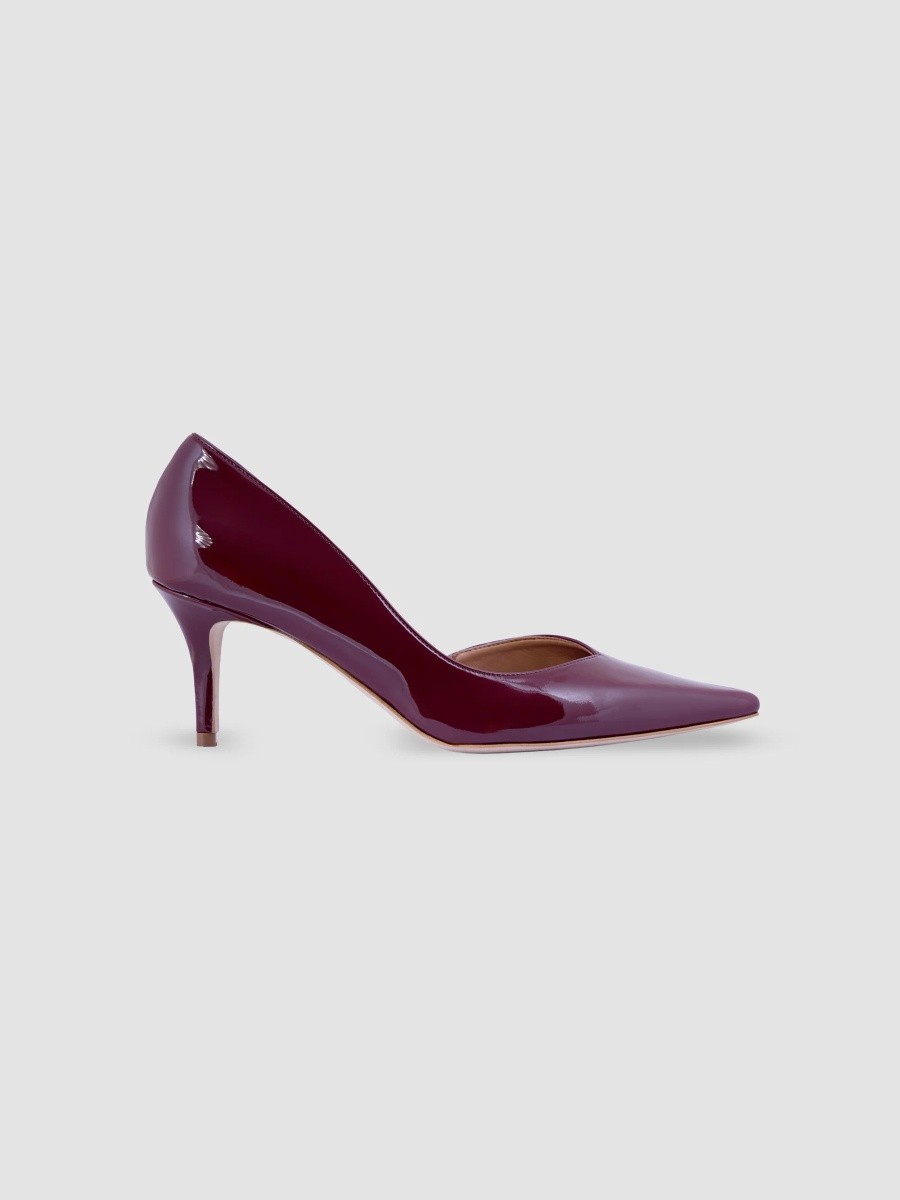 Aera Women's Anita 70MM Patent-Effect Vegan Leather D'Orsay Pumps
