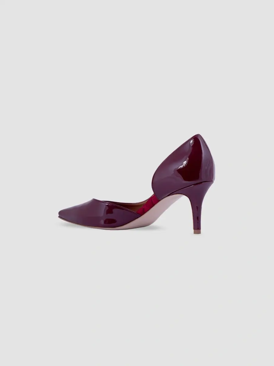Aera Women's Anita 70MM Patent-Effect Vegan Leather D'Orsay Pumps | Thumbnail 2 Aera Women's Anita 70MM Patent-Effect Vegan Leather D'Orsay Pumps | Thumbnail 2