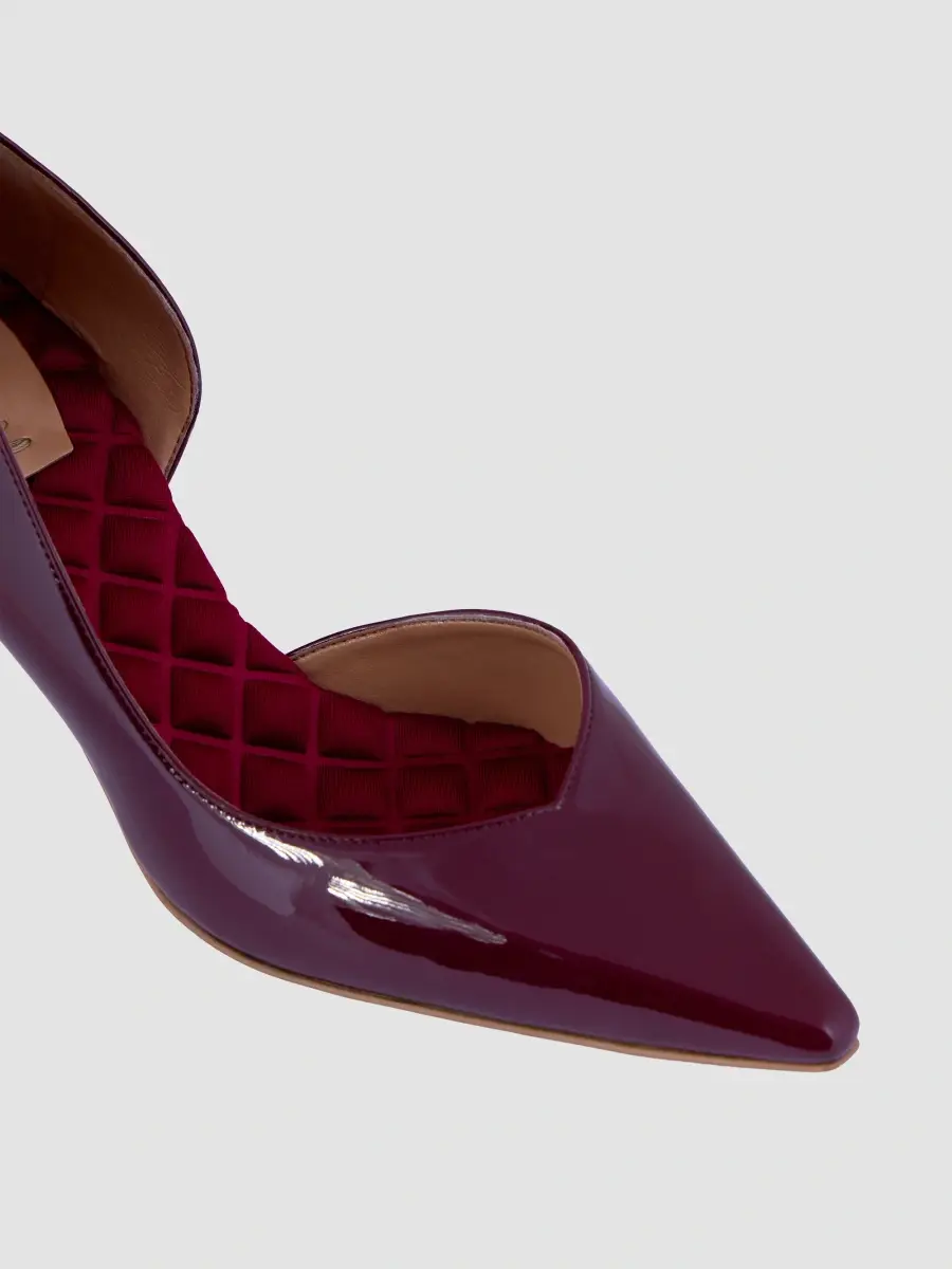 Aera Women's Anita 70MM Patent-Effect Vegan Leather D'Orsay Pumps | Thumbnail 3 Aera Women's Anita 70MM Patent-Effect Vegan Leather D'Orsay Pumps | Thumbnail 3