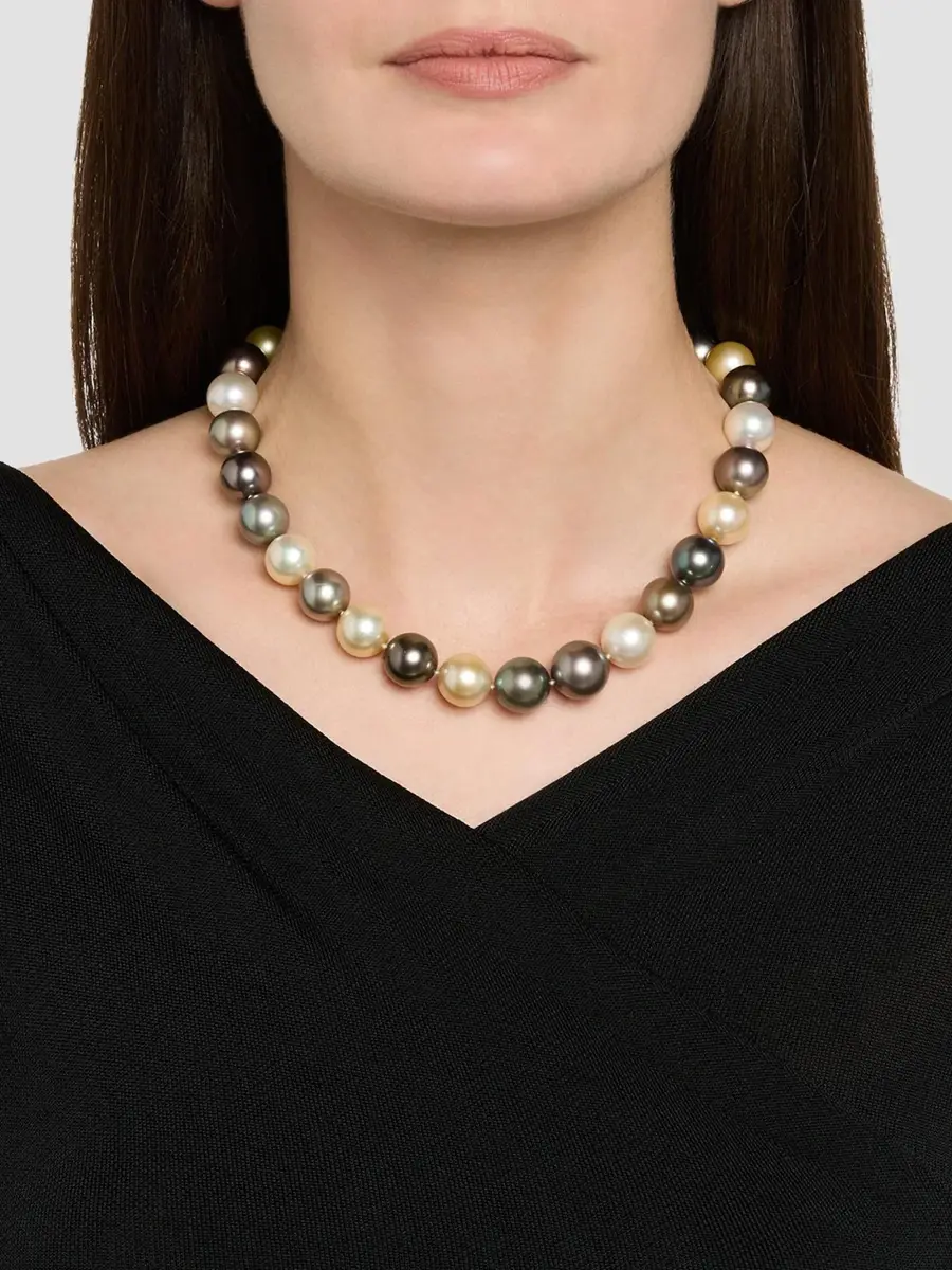 Belpearl Women's 18K White Gold, Tahitian & South Sea Pearl Necklace | Thumbnail 2 Belpearl Women's 18K White Gold, Tahitian & South Sea Pearl Necklace | Thumbnail 2