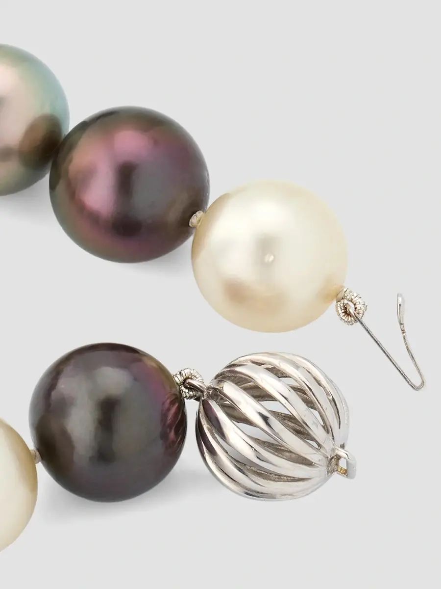Belpearl Women's 18K White Gold, Tahitian & South Sea Pearl Necklace | Thumbnail 4 Belpearl Women's 18K White Gold, Tahitian & South Sea Pearl Necklace | Thumbnail 4