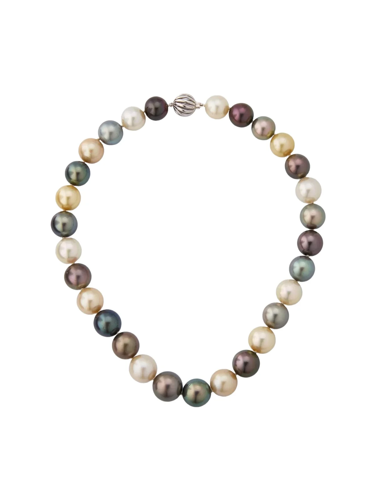 Women's 18K White Gold, Tahitian & South Sea Pearl Necklace Women's 18K White Gold, Tahitian & South Sea Pearl Necklace
