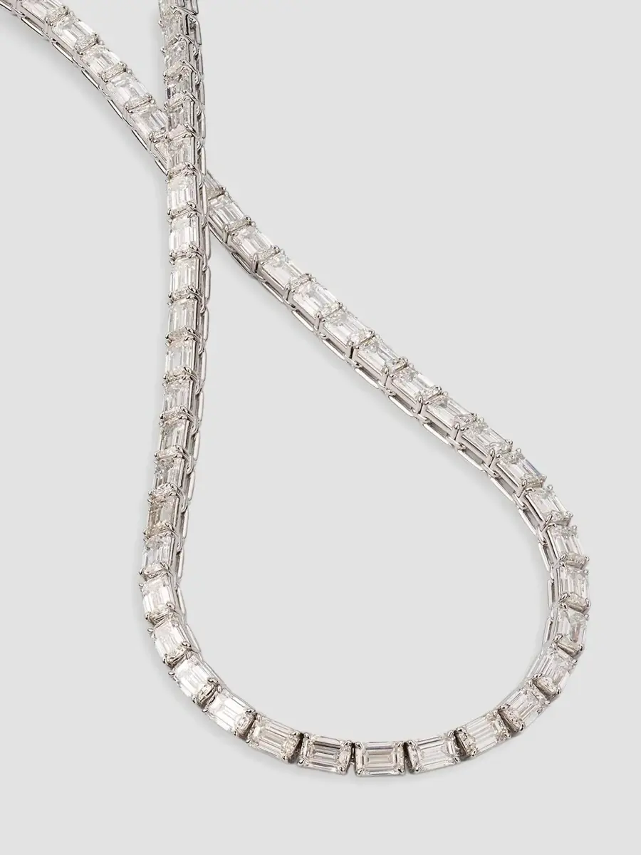 Diamonds at Saks Fifth Avenue Women's 18K White Gold & 12.06 TCW Diamond Tennis Necklace | Thumbnail 3 Diamonds at Saks Fifth Avenue Women's 18K White Gold & 12.06 TCW Diamond Tennis Necklace | Thumbnail 3