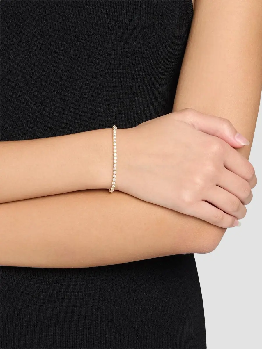 Diamonds at Saks Fifth Avenue Women's 18K Yellow Gold & 3.36 TCW Diamond Tennis Bracelet | Thumbnail 2 Diamonds at Saks Fifth Avenue Women's 18K Yellow Gold & 3.36 TCW Diamond Tennis Bracelet | Thumbnail 2