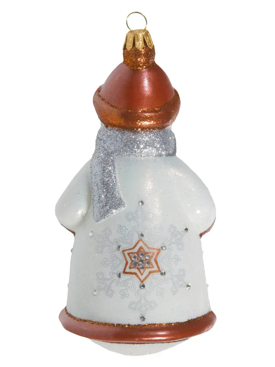Joy To The World Glitterazzi Copper Snowflakes Snowman Ornament | Thumbnail 2 Joy To The World Glitterazzi Copper Snowflakes Snowman Ornament | Thumbnail 2