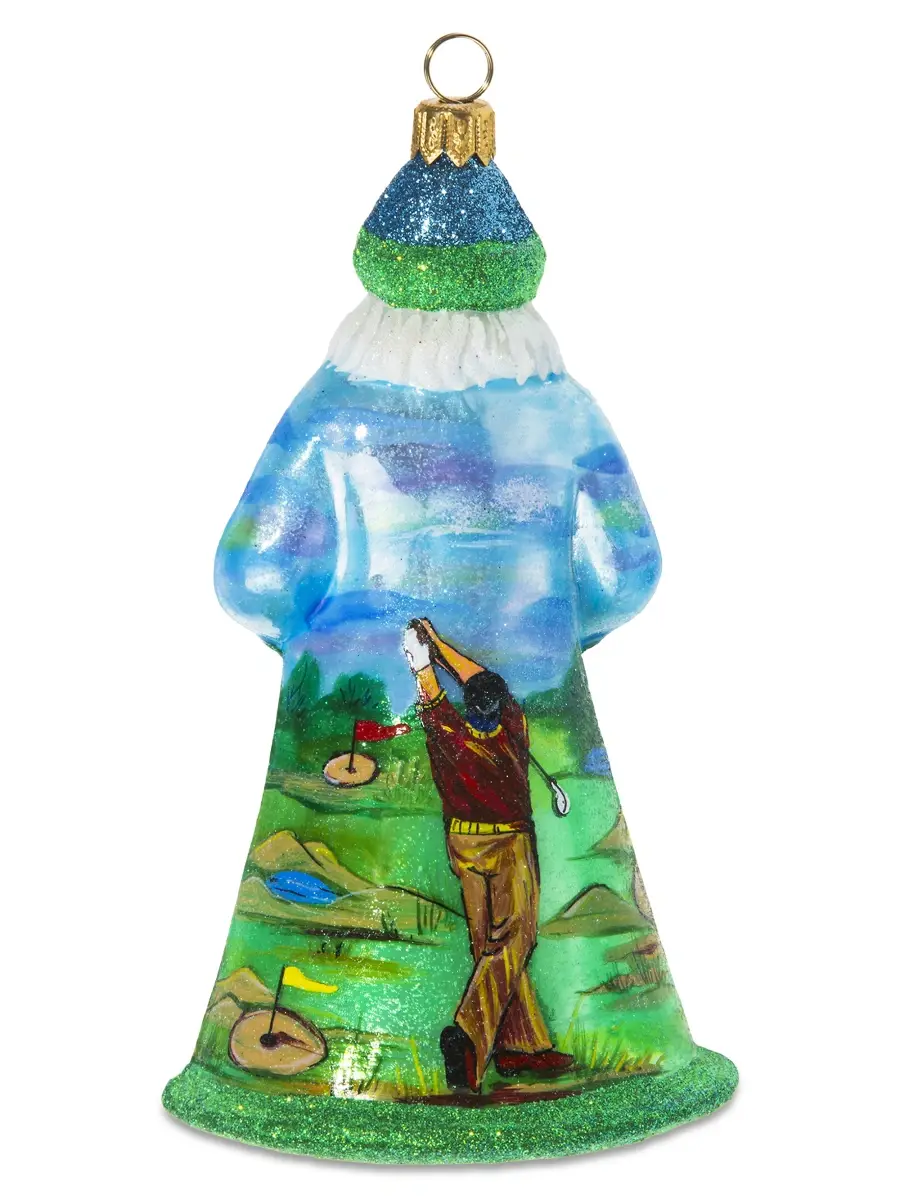 Joy To The World Glitterazzi Golfing Santa Ornament | Thumbnail 2 Joy To The World Glitterazzi Golfing Santa Ornament | Thumbnail 2