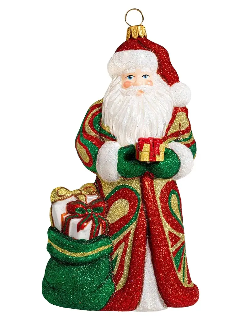 Glitterazzi Christmas Paisley Santa Ornament Glitterazzi Christmas Paisley Santa Ornament
