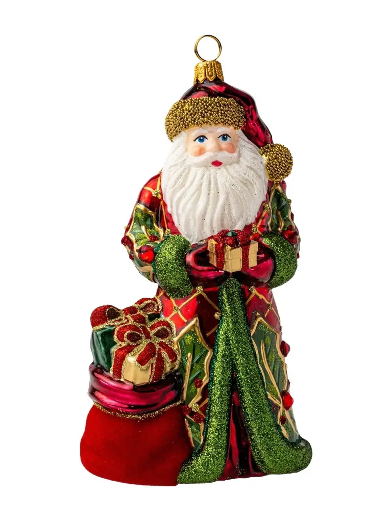 Glitterazzi Deck The Halls Santa Ornament Glitterazzi Deck The Halls Santa Ornament