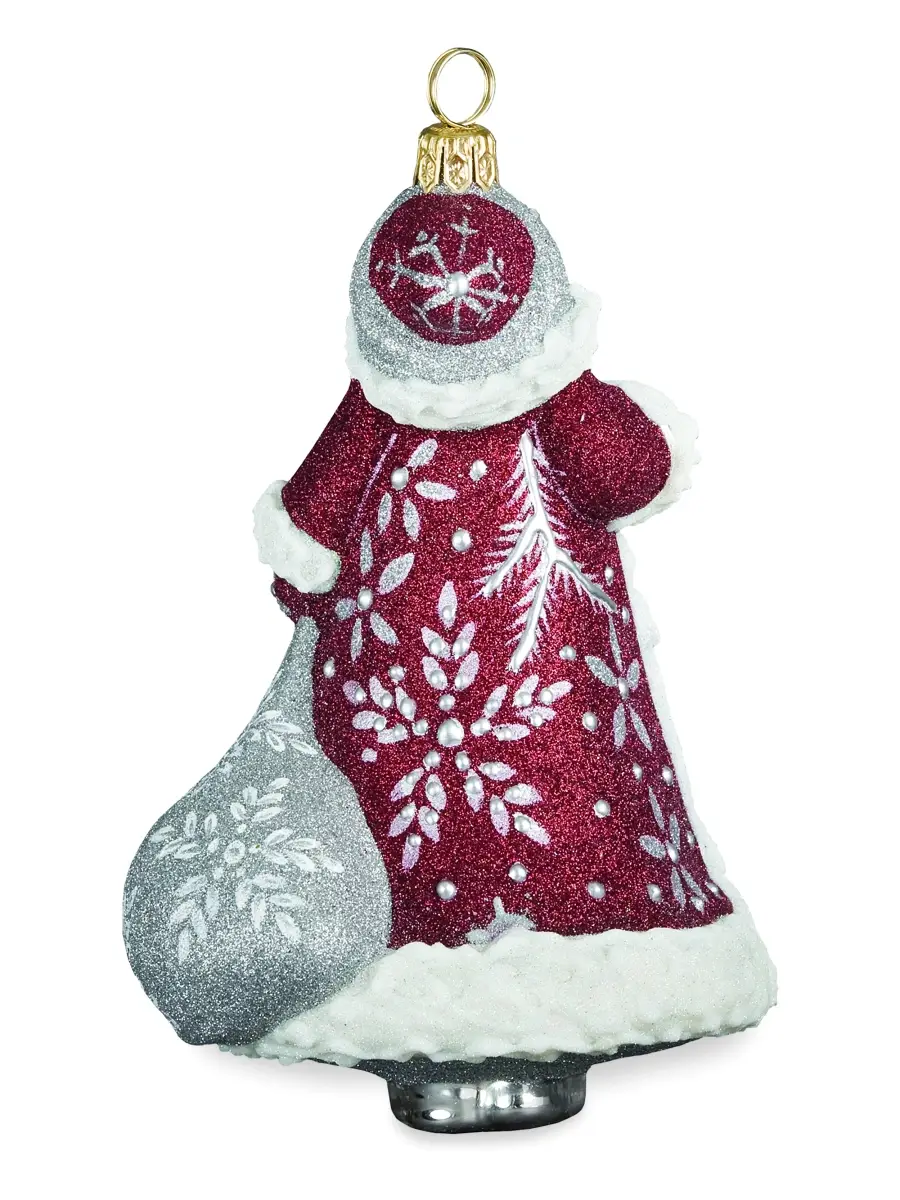 Joy To The World Glitterazzi Snowflake Santa Ornament | Thumbnail 2 Joy To The World Glitterazzi Snowflake Santa Ornament | Thumbnail 2