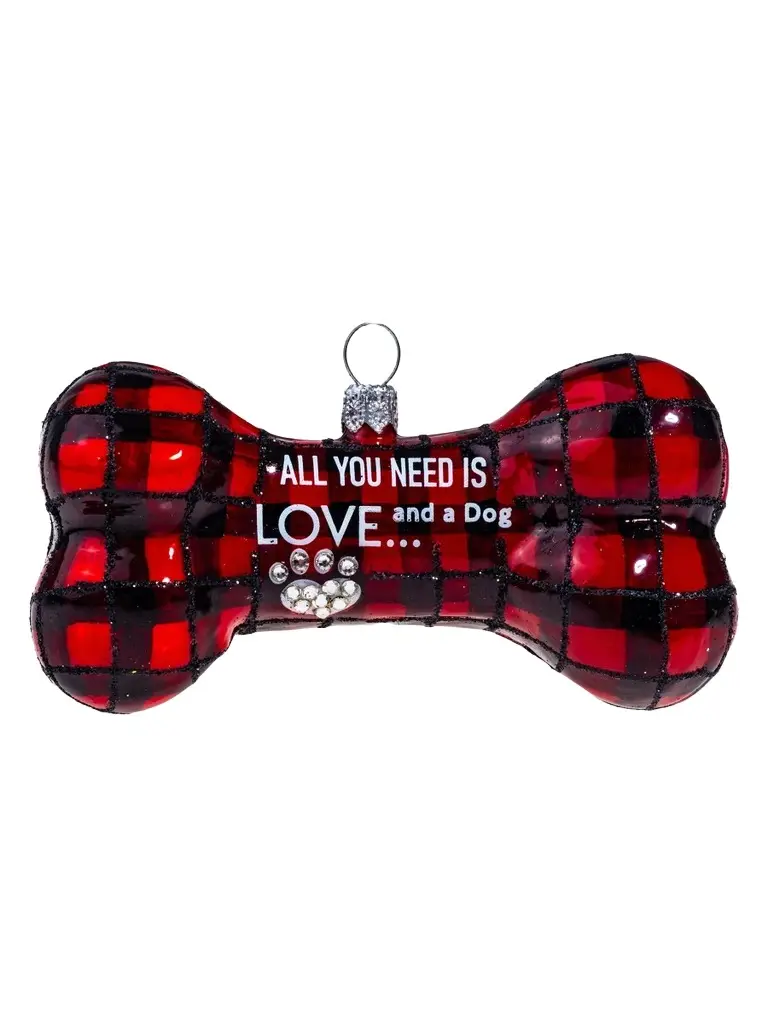 The Pet Set All You Need Is Love & A Dog Bone Ornament The Pet Set All You Need Is Love & A Dog Bone Ornament