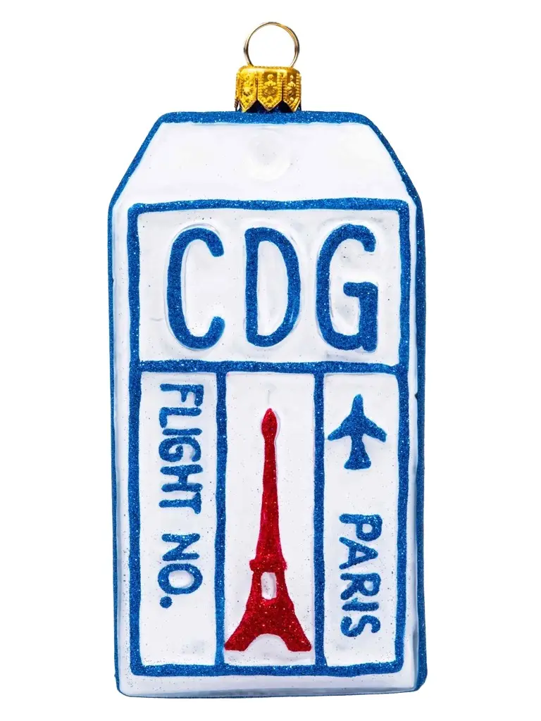Joy To The World Unisex JTW Paris Luggage Tag Ornament
