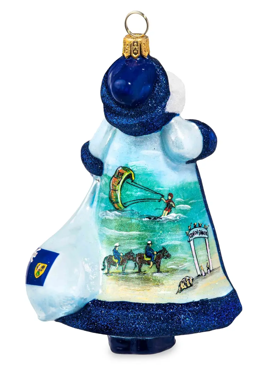 Joy To The World Glitterazzi International Turks & Caicos Santa Ornament | Thumbnail 2 Joy To The World Glitterazzi International Turks & Caicos Santa Ornament | Thumbnail 2