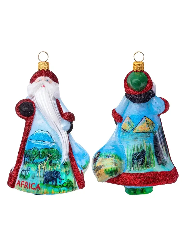 Glitterazzi International Africa Santa Ornament Glitterazzi International Africa Santa Ornament