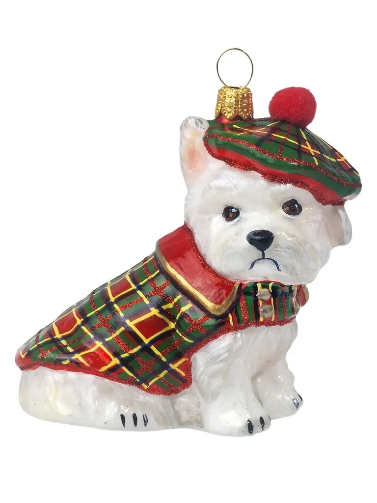 Joy To The World The Pet Set Westie Highlander Ornament