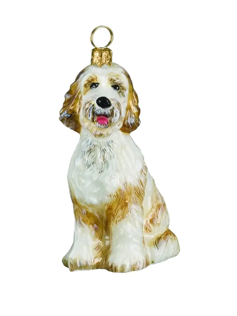 Joy To The World Golden Doodle Ornament