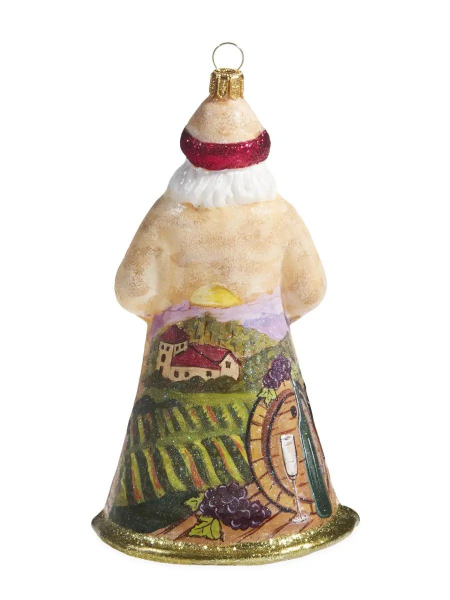 Joy To The World Glitterazzi Vineyard Santa Ornament | Thumbnail 2 Joy To The World Glitterazzi Vineyard Santa Ornament | Thumbnail 2