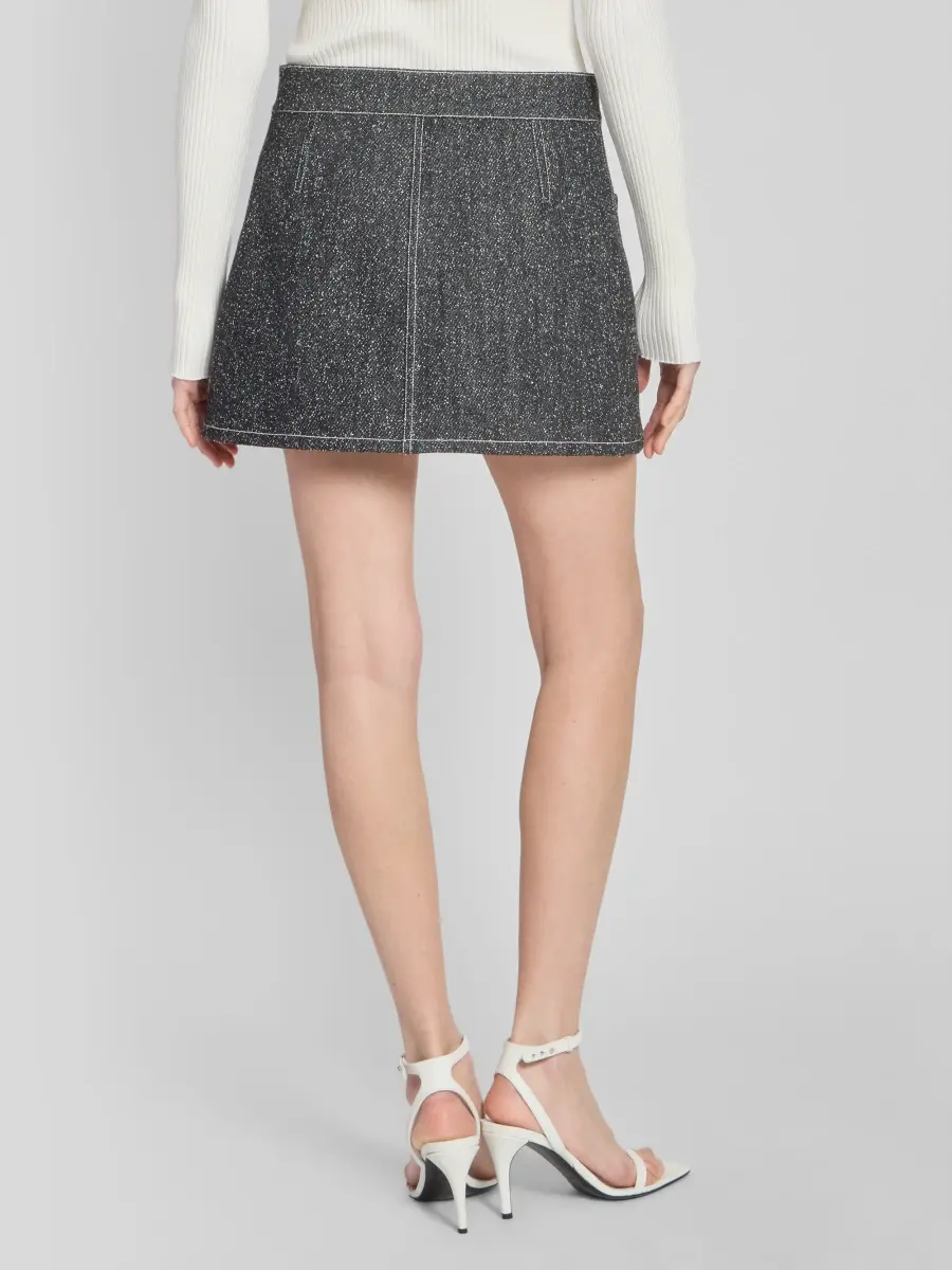 Courrèges Women's Denim A-Line Mini Skirt | Thumbnail 3 Courrèges Women's Denim A-Line Mini Skirt | Thumbnail 3