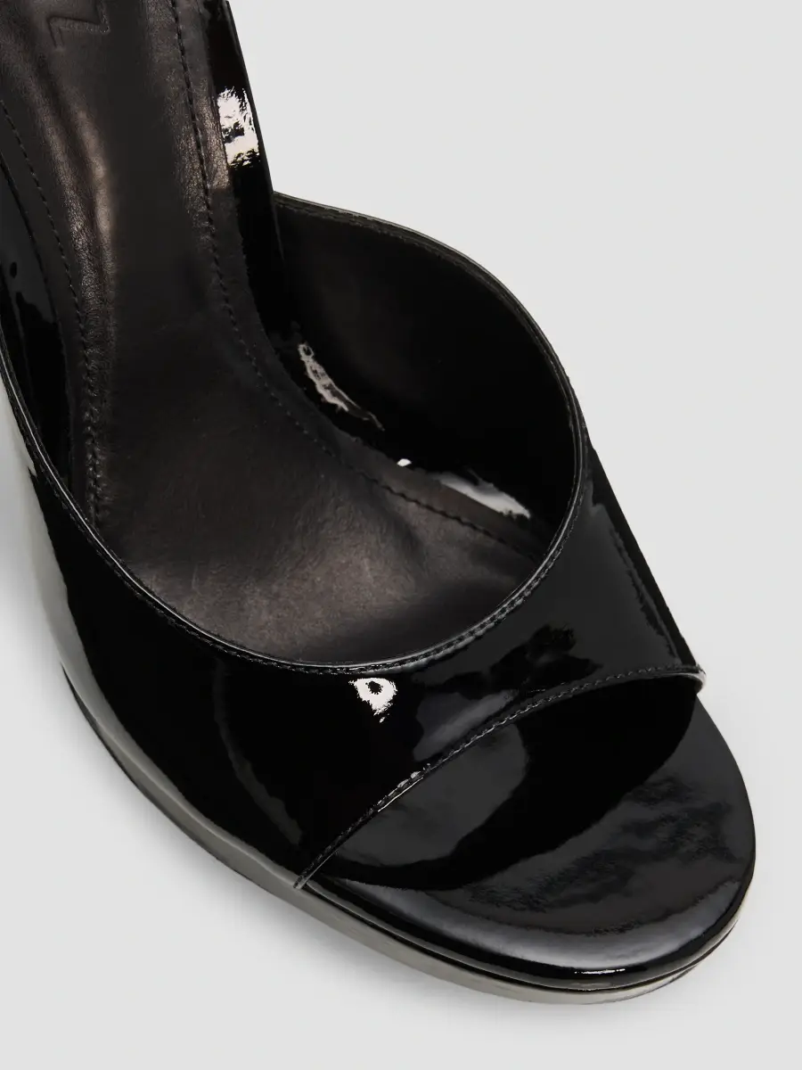 Schutz Women's Sally 100MM Patent Leather Sandals | Thumbnail 5 Schutz Women's Sally 100MM Patent Leather Sandals | Thumbnail 5