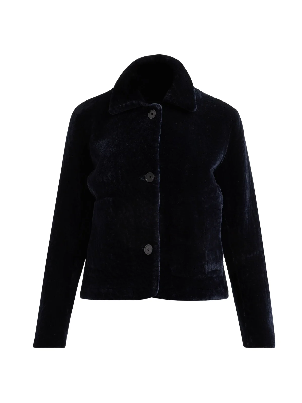 Women's Emy Velvet-Finish Leather Jacket