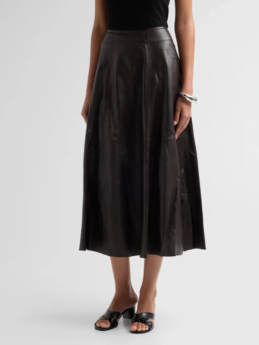 ARMA Women's Eleni Leather Midi Skirt | Thumbnail 4 ARMA Women's Eleni Leather Midi Skirt | Thumbnail 4