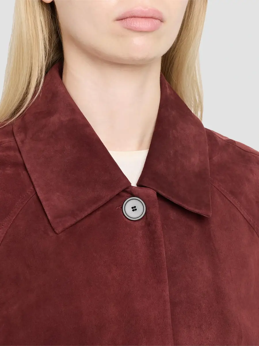 ARMA Women's Judy Suede Longline Coat | Thumbnail 5 ARMA Women's Judy Suede Longline Coat | Thumbnail 5