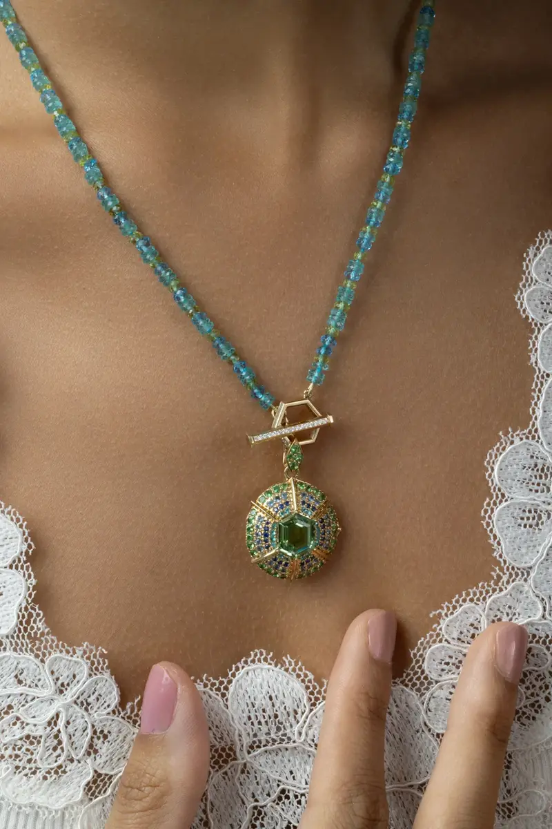 MEREDITH YOUNG Diamond Lagoon Bead Necklace | Thumbnail 3 MEREDITH YOUNG Diamond Lagoon Bead Necklace | Thumbnail 3