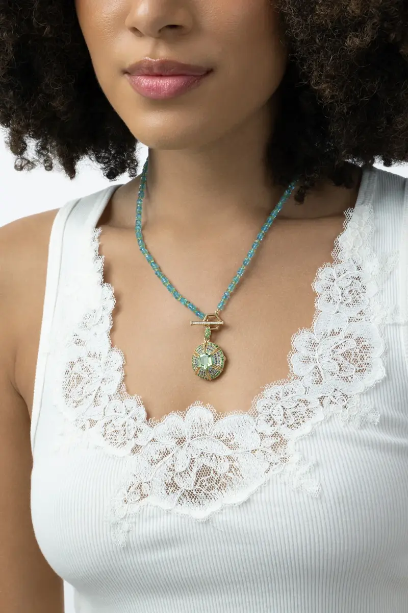 MEREDITH YOUNG Mint Tourmaline Lagoon Locket | Thumbnail 3 MEREDITH YOUNG Mint Tourmaline Lagoon Locket | Thumbnail 3