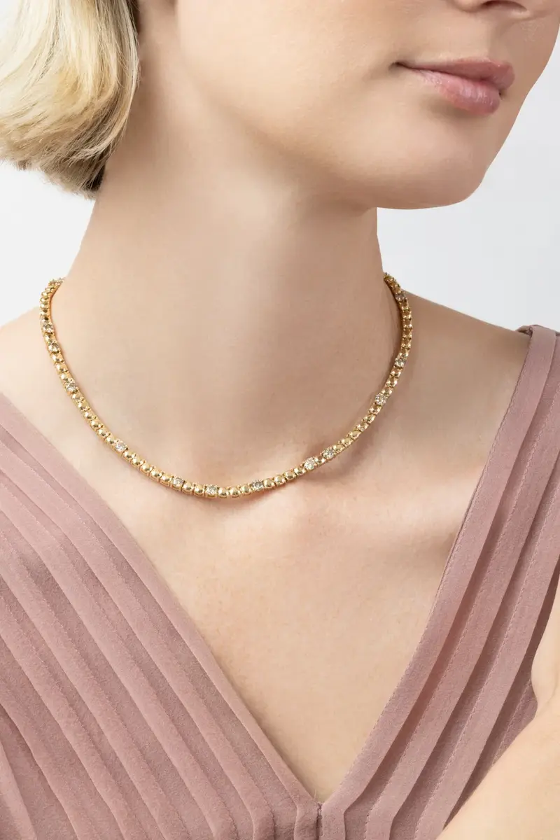 Melissa Kaye Champagne Diamond Bailey Necklace | Thumbnail 2