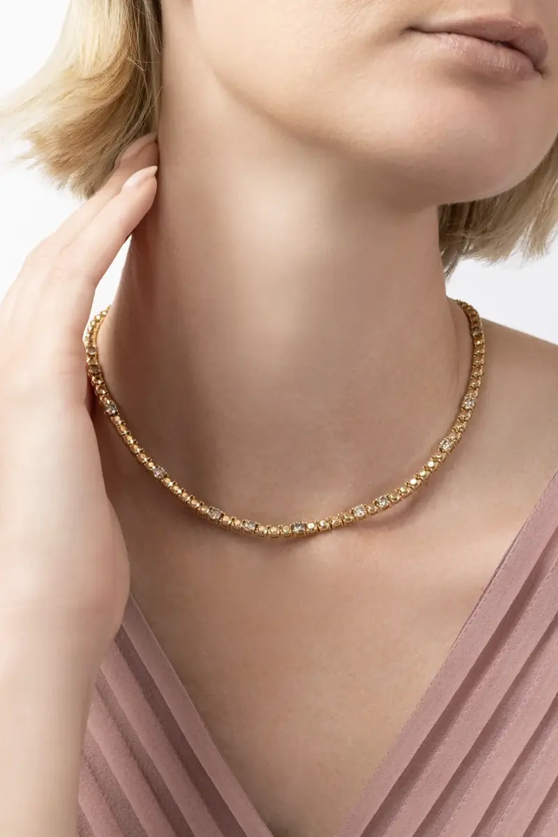 Melissa Kaye Champagne Diamond Bailey Necklace | Thumbnail 3