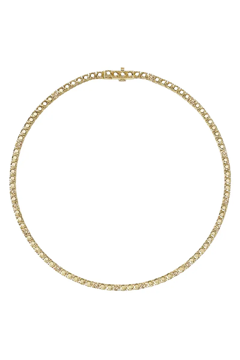 Melissa Kaye Champagne Diamond Bailey Necklace