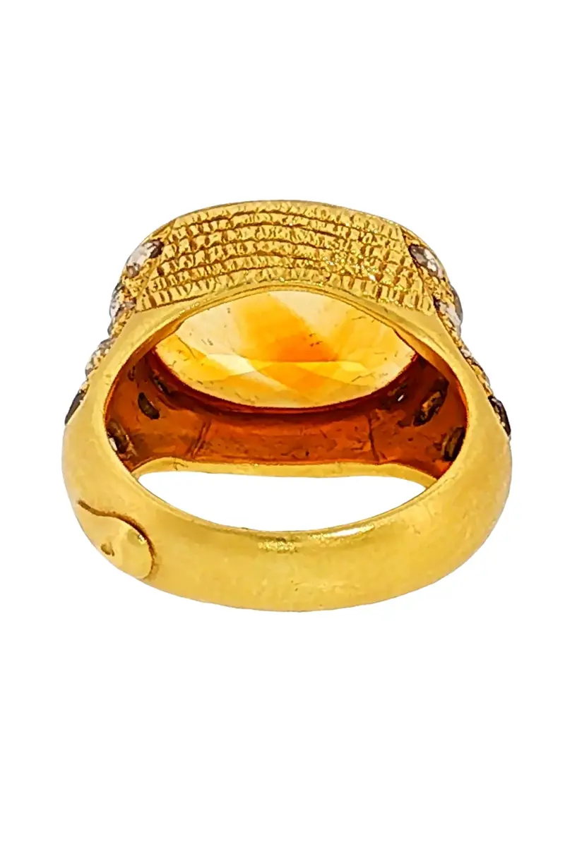 Coomi Citrine Eternity Spice Ring | Thumbnail 6 Coomi Citrine Eternity Spice Ring | Thumbnail 6