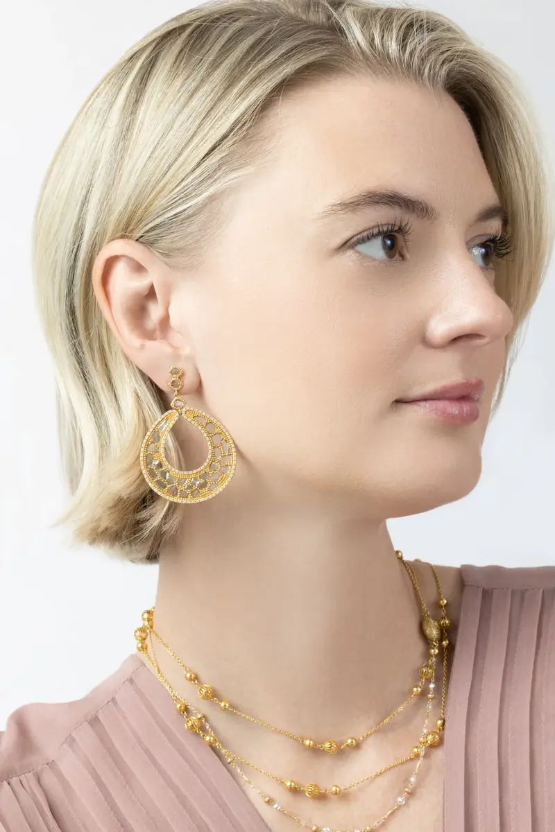 Coomi Diamond Eternity Circle Earrings | Thumbnail 2