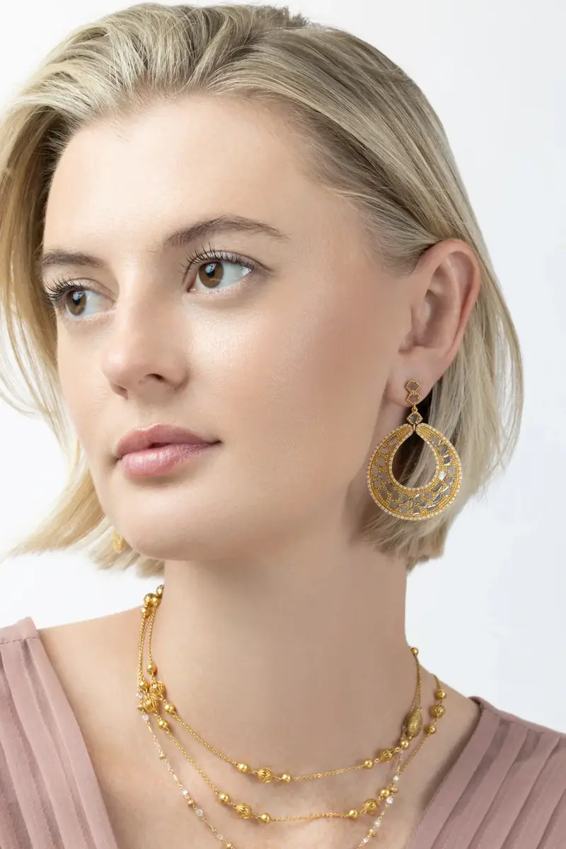Coomi Diamond Eternity Circle Earrings | Thumbnail 3