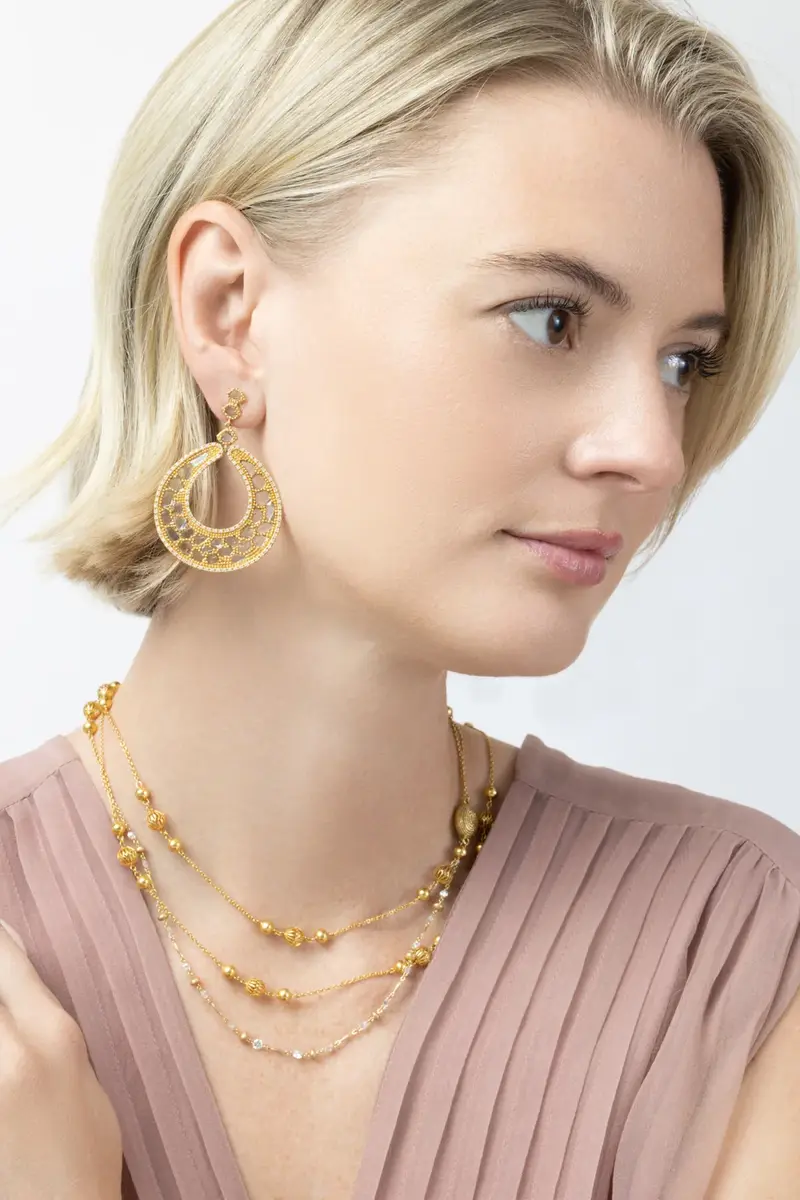 Coomi Diamond Eternity Circle Earrings | Thumbnail 4