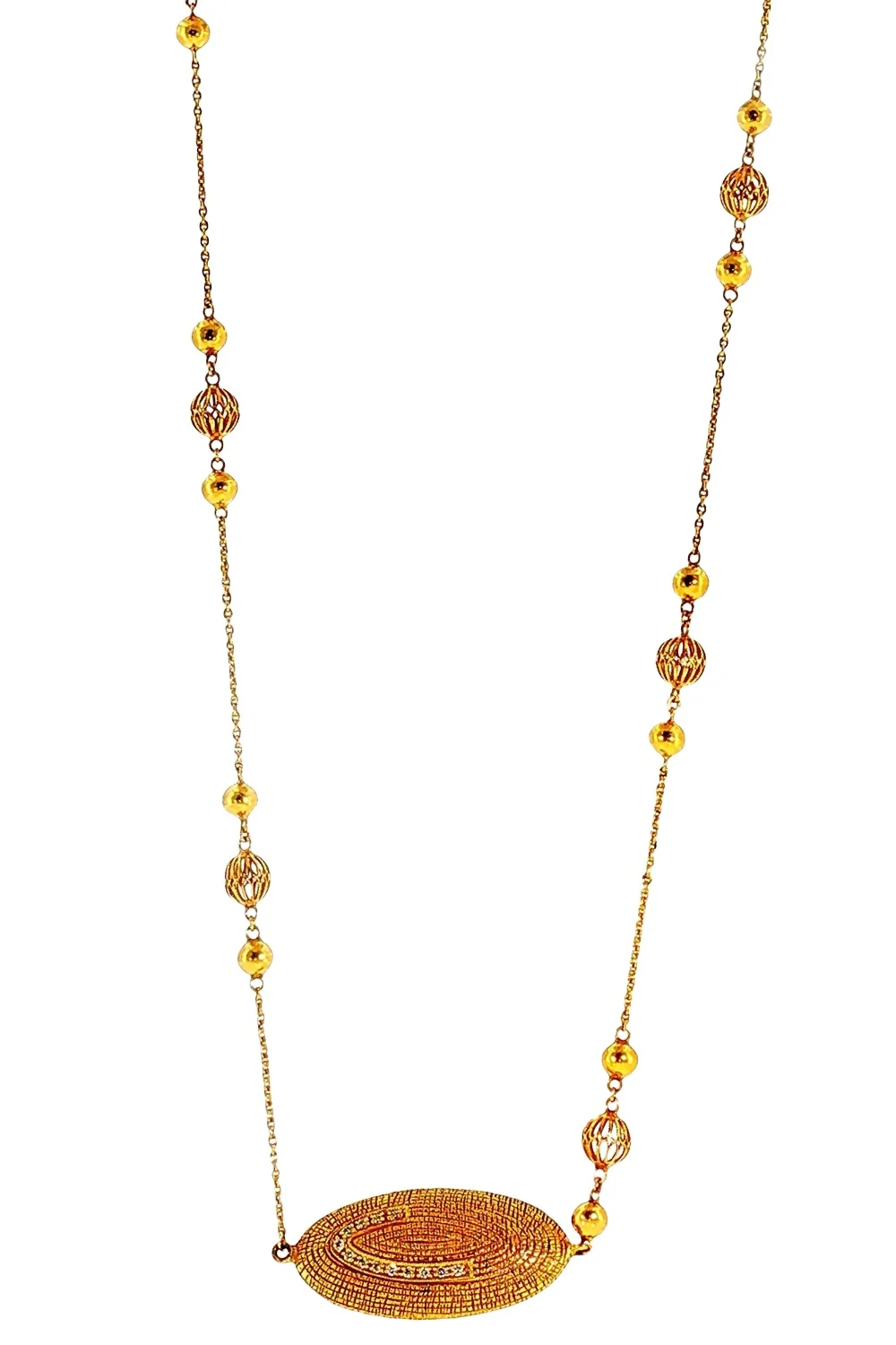 Diamond Eternity Single Charm Necklace