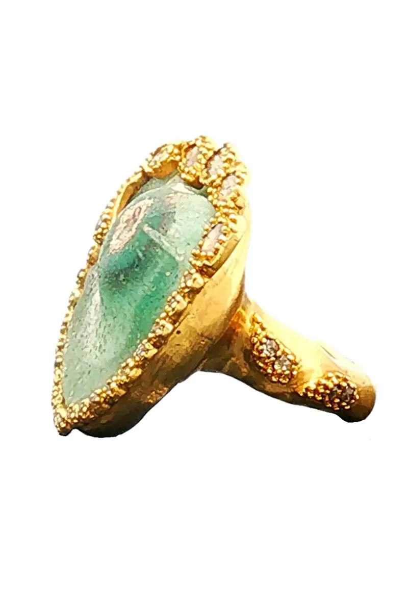 Coomi Diamond Roman Glass Antiquity Ring | Thumbnail 5 Coomi Diamond Roman Glass Antiquity Ring | Thumbnail 5