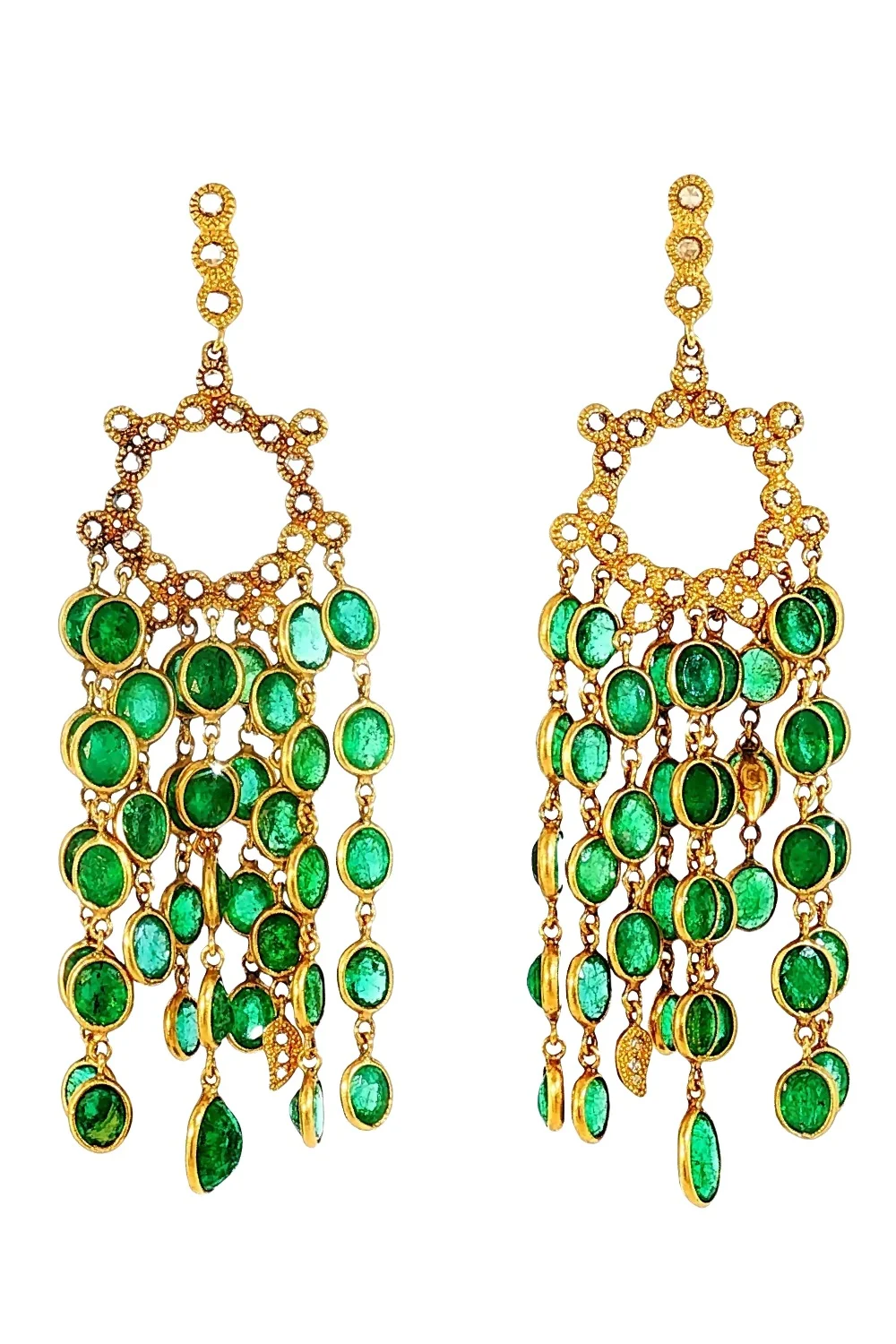 Emerald Affinity Tassel Earrings Emerald Affinity Tassel Earrings