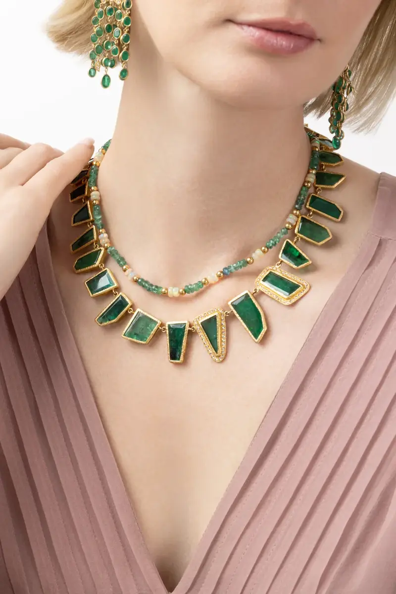 Coomi Emerald Opal Beaded Necklace | Thumbnail 2 Coomi Emerald Opal Beaded Necklace | Thumbnail 2