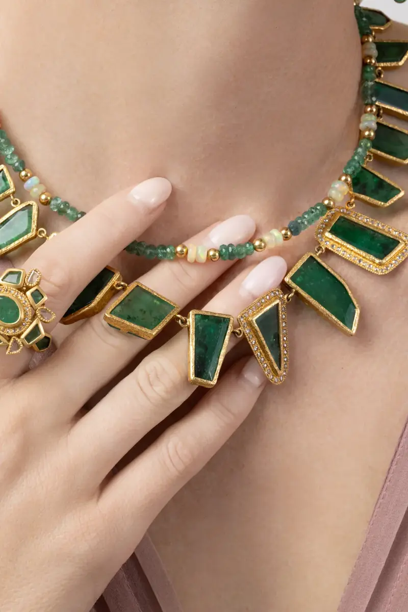 Coomi Emerald Opal Beaded Necklace | Thumbnail 3 Coomi Emerald Opal Beaded Necklace | Thumbnail 3