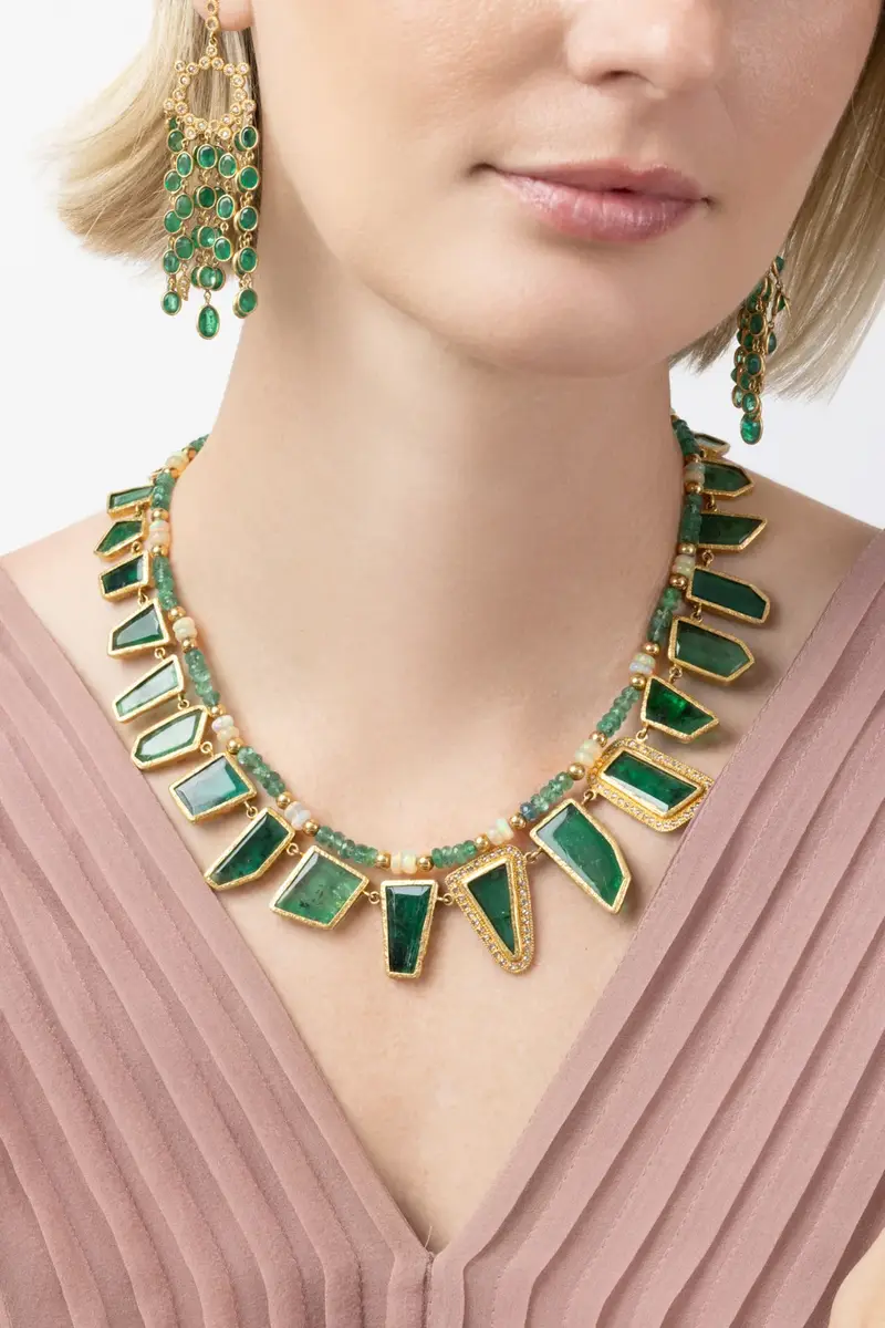 Coomi Emerald Opal Beaded Necklace | Thumbnail 4 Coomi Emerald Opal Beaded Necklace | Thumbnail 4