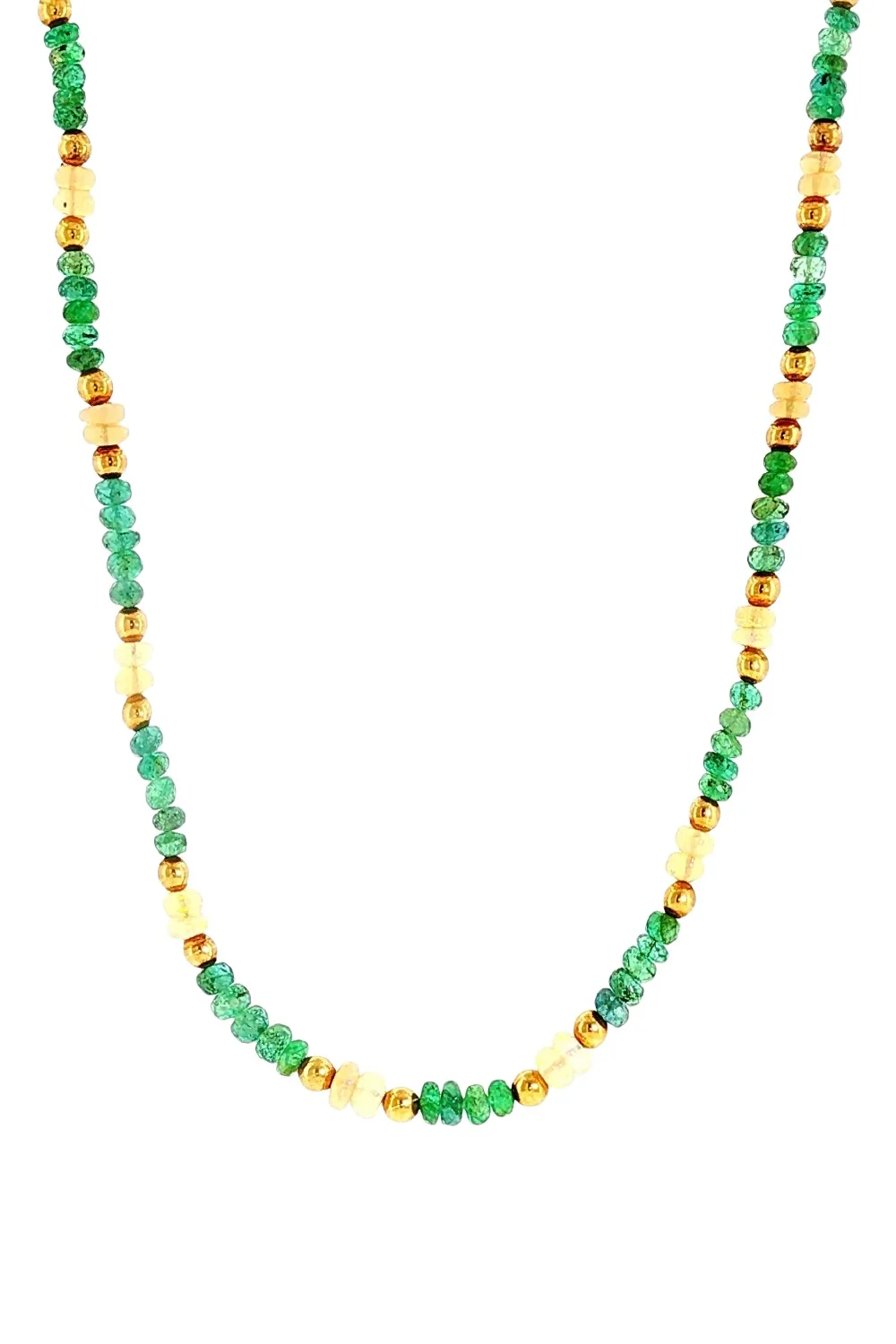 Emerald Opal Beaded Necklace Emerald Opal Beaded Necklace