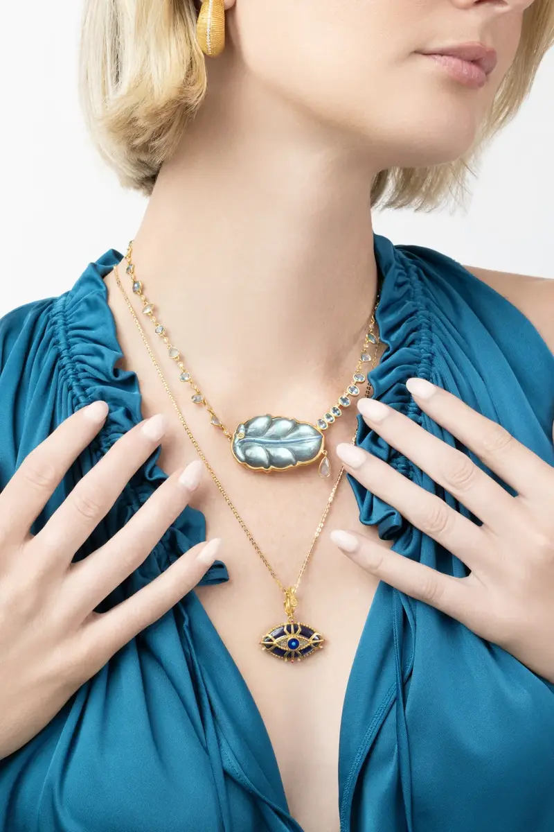 Coomi Lapis Diamond Ruby Trinetra Evil Eye Pendant | Thumbnail 2 Coomi Lapis Diamond Ruby Trinetra Evil Eye Pendant | Thumbnail 2