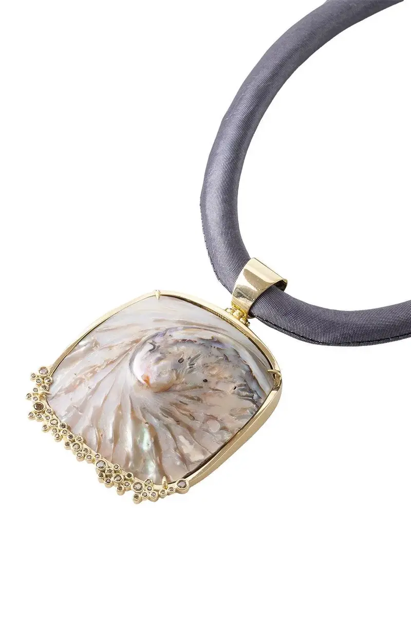 DENISE CASSOU Abalone Shell Sand Necklace | Thumbnail 3