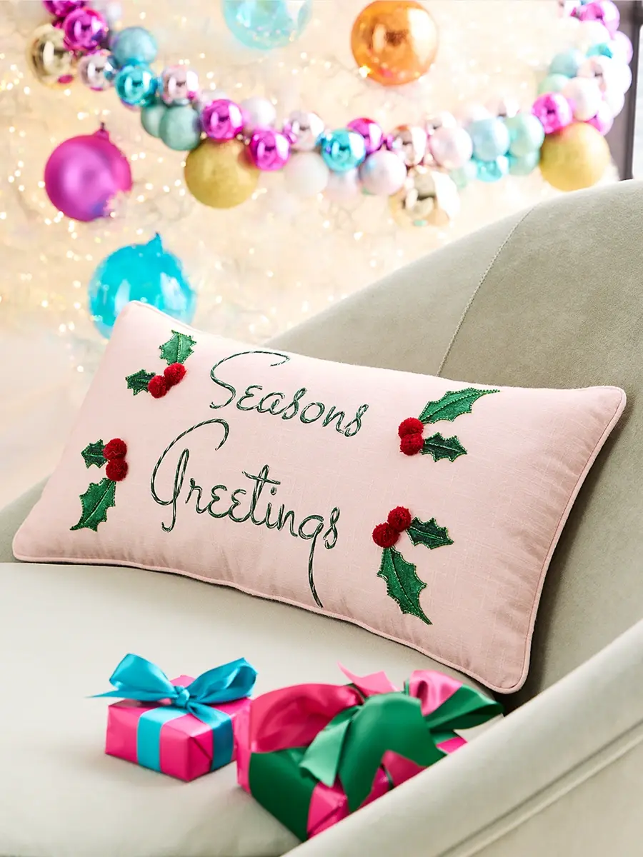 C & F Enterprise "Seasons Greetings" Pillow | Thumbnail 2 C & F Enterprise "Seasons Greetings" Pillow | Thumbnail 2